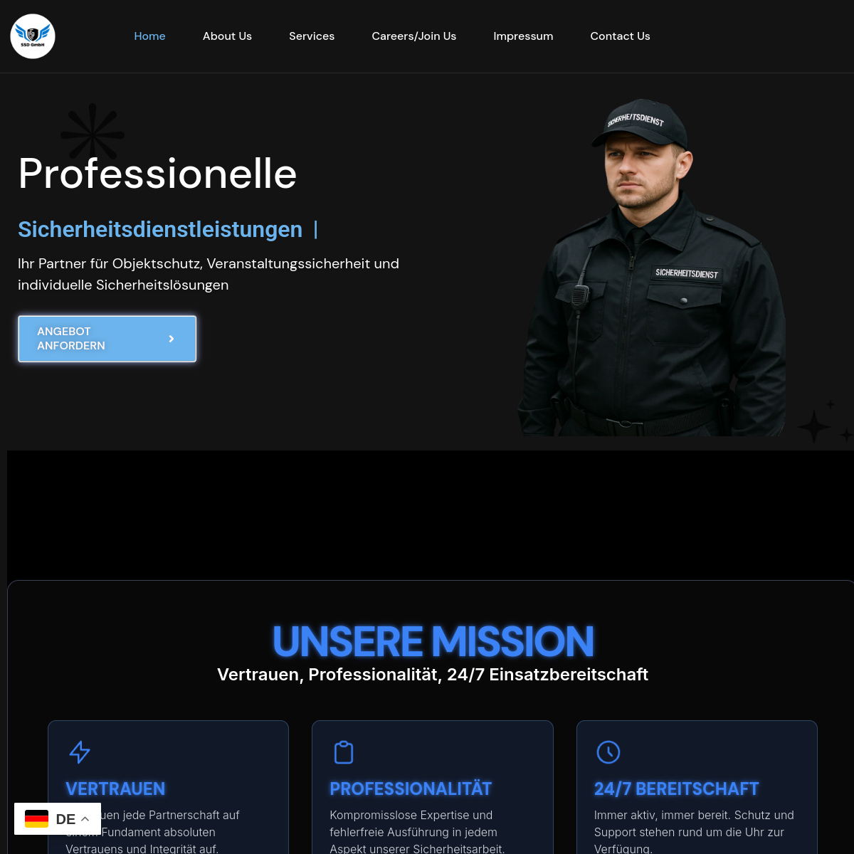 SSD Services Website